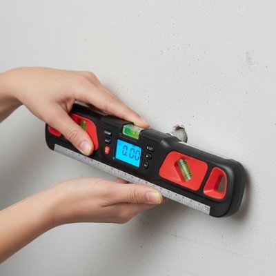 Niveau de précision à bulle montrant le pavé numérique