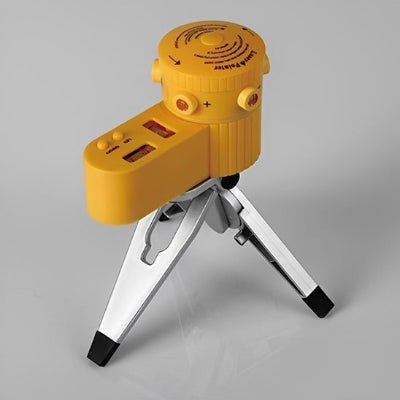 Niveau laser installé sur le trépied argent