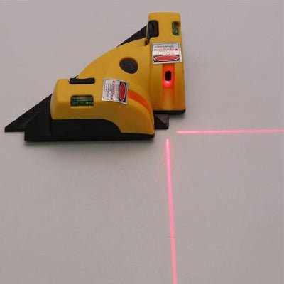 Niveau laser montrant laser rouge 