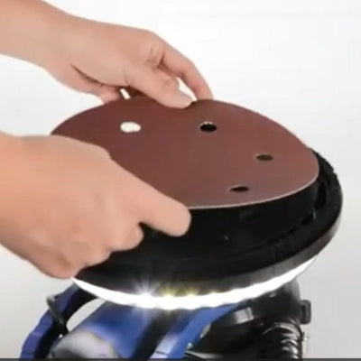 Installation d’un disque abrasif 225 mm sur ponceuse girafe