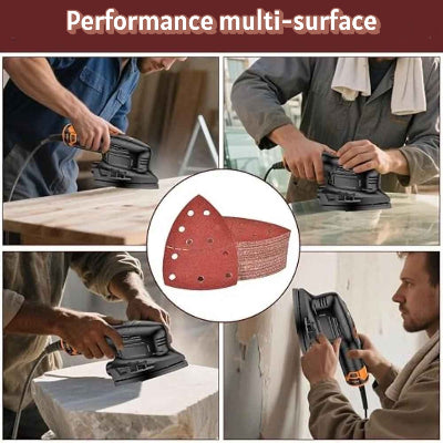 Papier abrasif triangulaire performance multi-surface