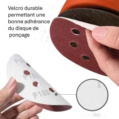 Papier de verre disque endos de velcro