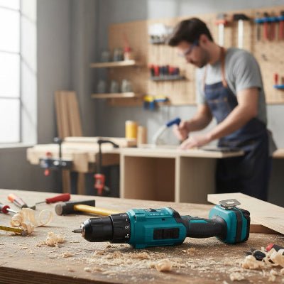 Perceuse pour utilisation en atelier de menuiserie