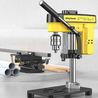 Petite perceuse a colonne vue pince plate