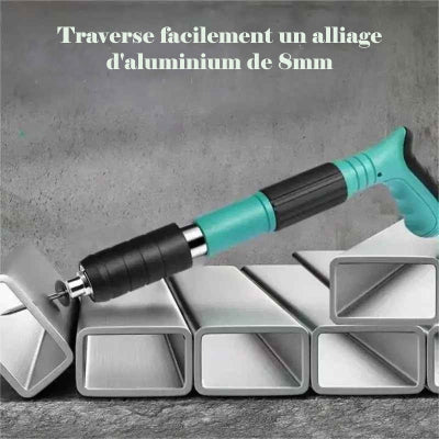 Pistolet à clou traverse l'aluminium