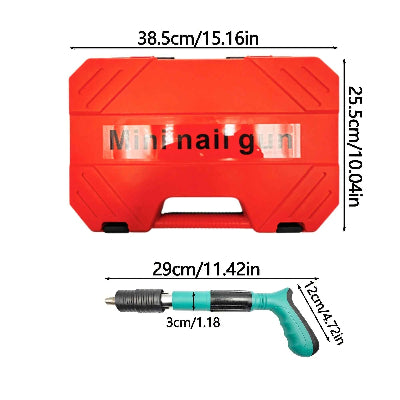 Pistolet cloueur dimensions boîte et pistolet