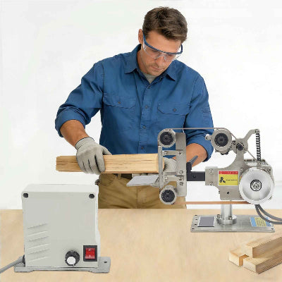 Ponceuse à bande utilisation bois horizontale