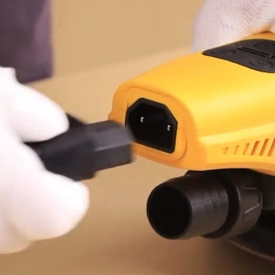Ponceuse de détail vue branchement alimentation
