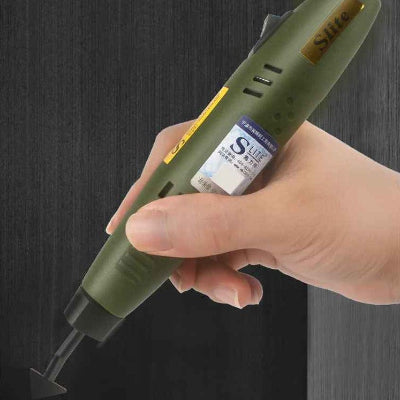 Ponceuse de précision en forme de stylo vert kaki