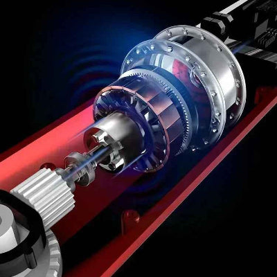 Ponceuse de précision vue du moteur et protection contre les surcharches