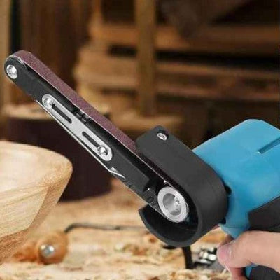 Ponceuse electrique a bande prise en main ergonomique