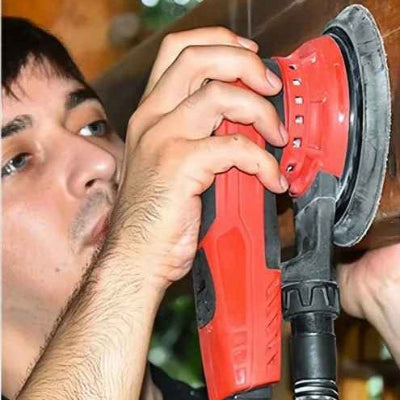 Ponceuse électrique orbitale utilisation chantier bois