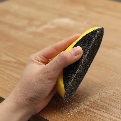 Ponceuse ergonomique vue papier a poncer fond bois