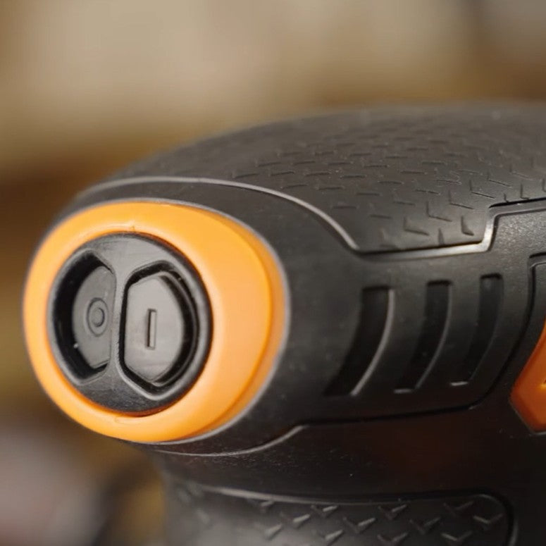Ponceuse orbitale electrique orange interrupteur 