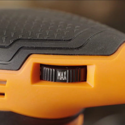 Ponceuse orbitale electrique orange MAX 6 vitesses