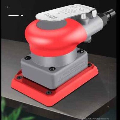 Ponceuse pneumatique carrée sur table en métal