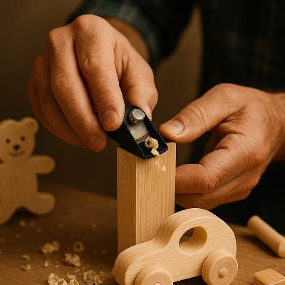 Rabot Precision utilisé pour la fabrication de jouets en bois