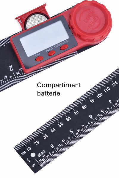 Règle de niveau compartiment batterie