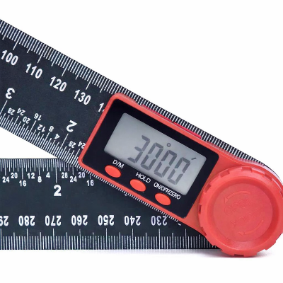 Règle de niveau gros plan cadran digital