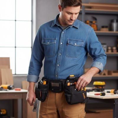 Sac a outils ceinture avec les deux pochettes