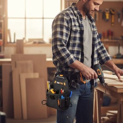 Sac a outils pour le travail en atelier de menuiserie