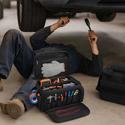 Sac a outils utilisation mécanique automobile