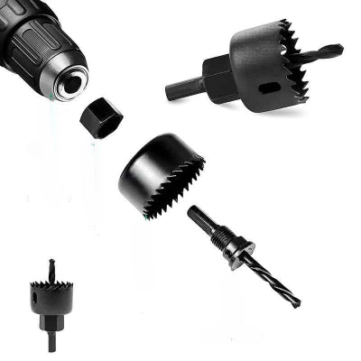 Scie à cloche Precision Pro noir et ses accessoires

