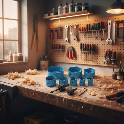 Scie à cloche PrecisionPro  ensemble 11 pièces  bleu
