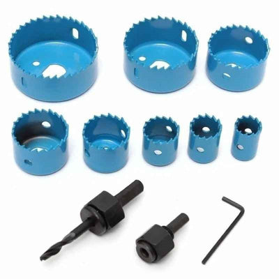 Scie à cloche PrecisionPro de 8 scies bleu et 3 accessoires