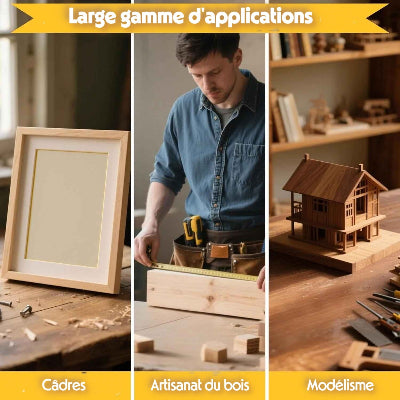 Scie à onglet manuelle de précision gamme d'applications
