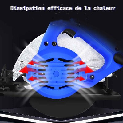 Scie circulaire filaire dissipation efficace de la chaleur