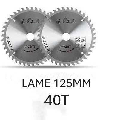 Scie circulaire sans fil 2 lames 125mm
