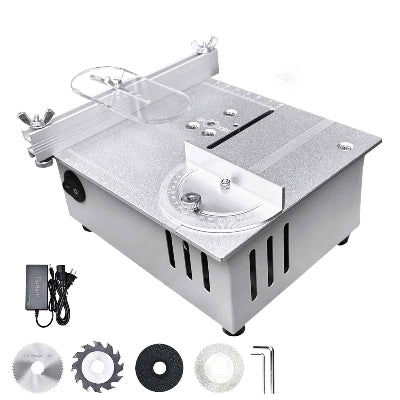 Scie circulaire sur table 96W modèle tout métal avec accessoires