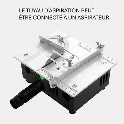 Scie circulaire sur table tuyau d'aspiration de poussière