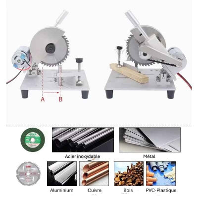 Scie circulaire table applications diverses