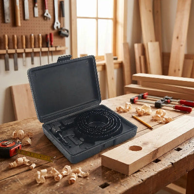 Scie cloche ensemble 5 pièces dans son coffret noir