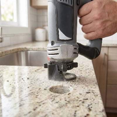 Scie cloche pour carrelage utilisée pour percer granite