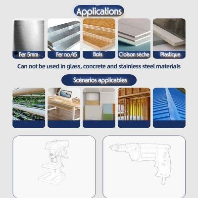 Scie cloche pour le bois applicatons