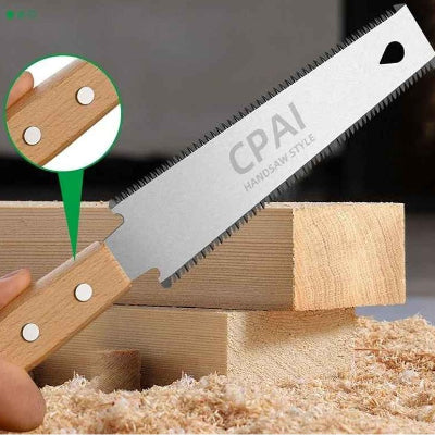 Scie de précision bois vue rivets renforcés