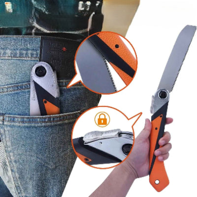 Scie japonaise pliante avec locquet de sécurité