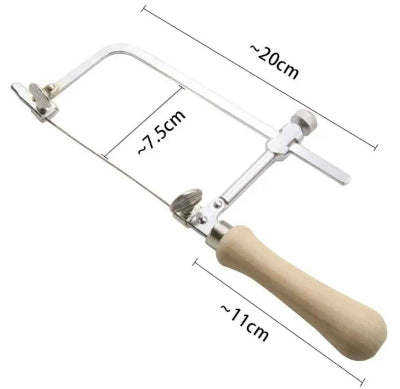 scies à chantourner modèle ajustable manche bois dimensions