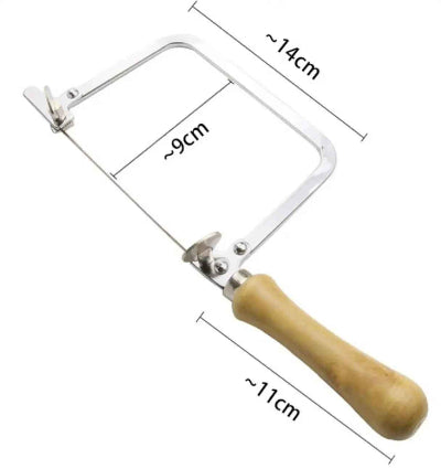 scies à chantourner modèle fixe manche bois dimensions