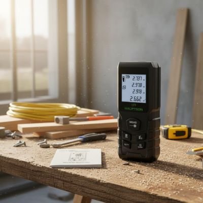 Télémètre laser sur établi