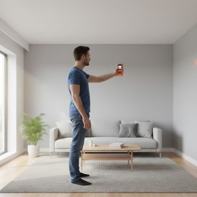 Télémètre laser utilisation pièce intérieure