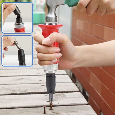 Tournevis a frapper vue de l'installation d'un embout