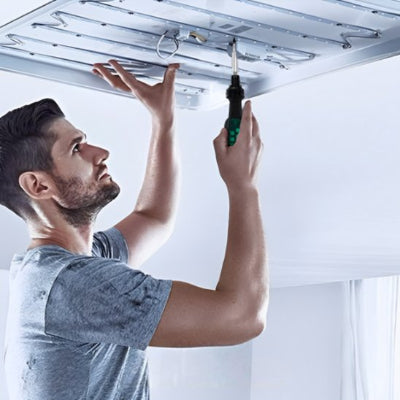 tournevis avec embout magnetique facilitant toutes positions de travail