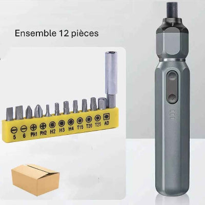 Tournevis electrique 12 pièces sans coffret