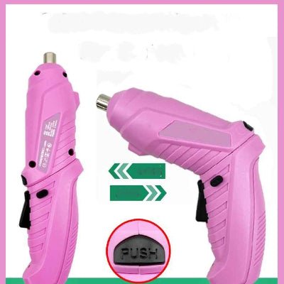 Tournevis electrique rose mode droit et pistolet