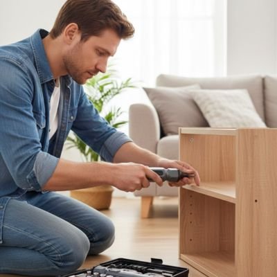 Tournevis electrique utilisé pour l'assemblage de meuble