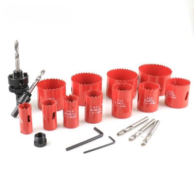 Trousse de 11 scie cloche pour bois et ses accessoires